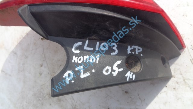 pravé zadné svetlo na renault clio 3 kombi, 8200586844